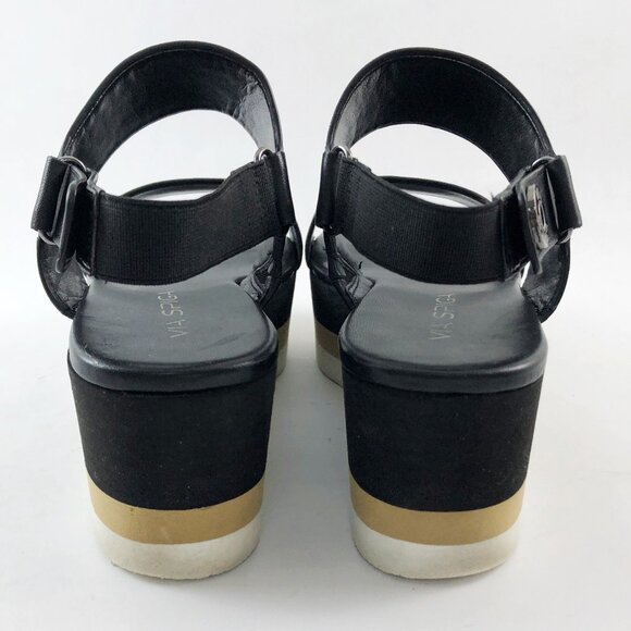 VIA SPIGA Neza Platform Leather Sporty Strappy Sandals 6.5 US/36.5 EU - Picture 9 of 12
